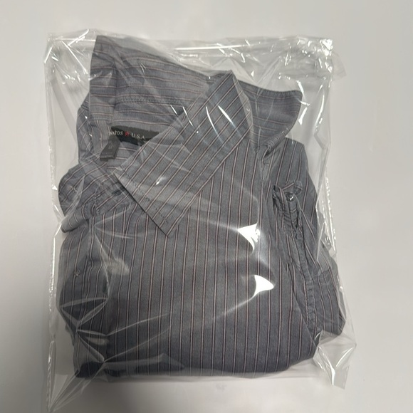 John Varvatos Gray Casual Button Down Shirt - Picture 8 of 8